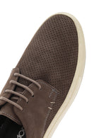 Erkek Gri Bağcıklı Süet Deri Casual Ayakkabı | Derimod Erkek Gri Bağcıklı Süet Deri Casual Ayakkabı | Derimod