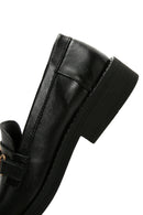 Kadın Siyah Toka Detaylı Deri Maskülen Loafer | Derimod Kadın Siyah Toka Detaylı Deri Maskülen Loafer | Derimod