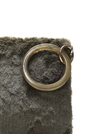 Women's Khaki Chain Strap Plush Clutch Bag | Derimod Women's Khaki Chain Strap Plush Clutch Bag | Derimod