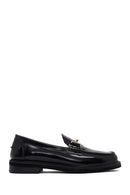 Kadın Siyah Tokalı Deri Maskülen Loafer | Derimod Kadın Siyah Tokalı Deri Maskülen Loafer | Derimod