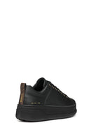 Geox Kadın Siyah Spherica Ecub-2 Bağcıklı Deri Sneaker | Derimod Geox Kadın Siyah Spherica Ecub-2 Bağcıklı Deri Sneaker | Derimod