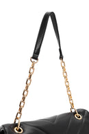 Kadın Siyah Zincir Askılı Kapitone Omuz Çantası | Derimod Kadın Siyah Zincir Askılı Kapitone Omuz Çantası | Derimod