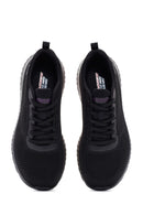 Skechers Women's Black Bobs Squad Chaos - Face Off Lace-up Sneaker | Derimod Skechers Women's Black Bobs Squad Chaos - Face Off Lace-up Sneaker | Derimod