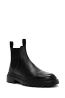 Men's Black Leather Casual Chelsea Boots | Derimod Men's Black Leather Casual Chelsea Boots | Derimod