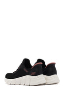 Skechers Women's Black Bobs B Flex - Fan Fav Chunky Sole Fabric Sneakers | Derimod Skechers Women's Black Bobs B Flex - Fan Fav Chunky Sole Fabric Sneakers | Derimod