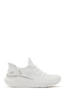Skechers Women's White Bobs B Love - True Delight Lace-Up Chunky Sole Fabric Sneakers | Derimod Skechers Women's White Bobs B Love - True Delight Lace-Up Chunky Sole Fabric Sneakers | Derimod