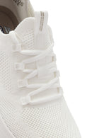 Skechers Women's White Bobs B Love - True Delight Lace-Up Chunky Sole Fabric Sneakers | Derimod Skechers Women's White Bobs B Love - True Delight Lace-Up Chunky Sole Fabric Sneakers | Derimod
