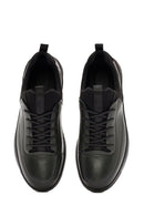 Erkek Yeşil Bağcıklı Deri Sneaker | Derimod Erkek Yeşil Bağcıklı Deri Sneaker | Derimod