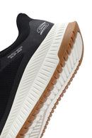 Skechers Men's Black Bobs Squad Lace-Up Chunky Sole Fabric Sneakers | Derimod Skechers Men's Black Bobs Squad Lace-Up Chunky Sole Fabric Sneakers | Derimod