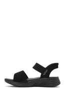 Skechers Kadın Siyah Ultra Flex 3.0 - Summerville Kalın Tabanlı Sandalet | Derimod Skechers Kadın Siyah Ultra Flex 3.0 - Summerville Kalın Tabanlı Sandalet | Derimod