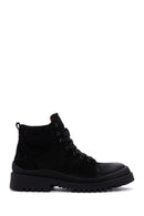 Men's Black Nubuck Leather Boots | Derimod Men's Black Nubuck Leather Boots | Derimod