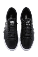 Hammer Jack Men's Black Toscana Leather Sneaker | Derimod Hammer Jack Men's Black Toscana Leather Sneaker | Derimod