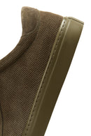 Erkek Haki Deri Süet Sneaker | Derimod Erkek Haki Deri Süet Sneaker | Derimod