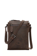 Men's Brown Leather Messenger Bag | Derimod Men's Brown Leather Messenger Bag | Derimod