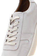 Men's Stone Color Nubuck Leather Sneaker | Derimod Men's Stone Color Nubuck Leather Sneaker | Derimod