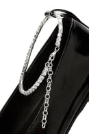 Women's Black Stone Detailed Patent Leather Ballerinas | Derimod Women's Black Stone Detailed Patent Leather Ballerinas | Derimod