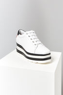 High-Sole Women's Leather Sports Shoes | Derimod High-Sole Women's Leather Sports Shoes | Derimod