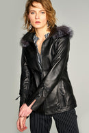 Claudia Kadın Deri Ceket | Derimod Claudia Kadın Deri Ceket | Derimod