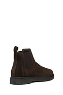 Geox Men's Brown Spherica Ec1 Suede Leather Chelsea Boots | Derimod Geox Men's Brown Spherica Ec1 Suede Leather Chelsea Boots | Derimod