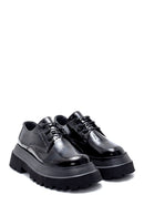 Women's Leather Patent Leather Thick Soled Shoes | Derimod Women's Leather Patent Leather Thick Soled Shoes | Derimod