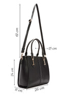 Kadın Siyah Uzun Askılı Kol Çantası | Derimod Kadın Siyah Uzun Askılı Kol Çantası | Derimod