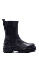 Women's Leather Zippered Long Boots | Derimod Women's Leather Zippered Long Boots | Derimod
