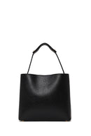 Woman Black Long-Strap Classic Shoulder Bag | Derimod Woman Black Long-Strap Classic Shoulder Bag | Derimod