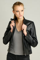 Penny Kadın Deri Ceket | Derimod Penny Kadın Deri Ceket | Derimod