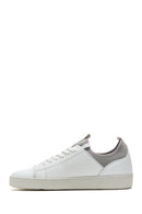 Men's White Leather Sneaker | Derimod Men's White Leather Sneaker | Derimod