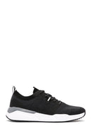 Derimod Zero Men's Black Lace-Up Thick Soled Fabric Sneaker | Derimod Derimod Zero Men's Black Lace-Up Thick Soled Fabric Sneaker | Derimod