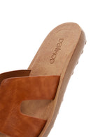 Women's Tan Casual Slippers | Derimod Women's Tan Casual Slippers | Derimod