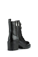 Geox Women's Black Heeled Damiana Classic Boots | Derimod Geox Women's Black Heeled Damiana Classic Boots | Derimod