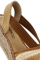 Women's Multicolored Thick-Soled Straw Espadrille Sandals | Derimod Women's Multicolored Thick-Soled Straw Espadrille Sandals | Derimod