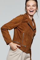 Layla Kadın Süet Deri Ceket | Derimod Layla Kadın Süet Deri Ceket | Derimod