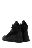 Men's Black Leather Outdoor Boots | Derimod Men's Black Leather Outdoor Boots | Derimod
