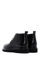 Men's Black Thick Soled Leather Boots | Derimod Men's Black Thick Soled Leather Boots | Derimod