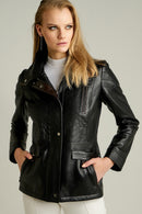 Melrose Kadın Deri Ceket | Derimod Melrose Kadın Deri Ceket | Derimod