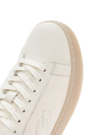 Alberto Guardiani Men's White New Era Lace-Up Leather Sneakers | Derimod Alberto Guardiani Men's White New Era Lace-Up Leather Sneakers | Derimod