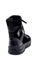 Women's Suede Leather Thick Soled Boots | Derimod Women's Suede Leather Thick Soled Boots | Derimod