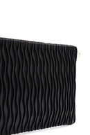 Women's Black Long Chain Strap Printed Clutch Bag | Derimod Women's Black Long Chain Strap Printed Clutch Bag | Derimod
