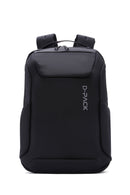 D-Pack Unisex Black Technological Fabric Hardcase Backpack | Derimod D-Pack Unisex Black Technological Fabric Hardcase Backpack | Derimod