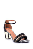 Women's Suede Metal Heel Detailed Shoes | Derimod Women's Suede Metal Heel Detailed Shoes | Derimod