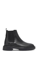 Male Black Thick-Soled Leather Chelsea Boots | Derimod Male Black Thick-Soled Leather Chelsea Boots | Derimod