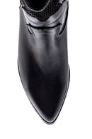 Women's Leather Heeled Cowboy Boots | Derimod Women's Leather Heeled Cowboy Boots | Derimod