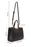 Kadın Siyah Uzun Askılı Kol Çantası | Derimod Kadın Siyah Uzun Askılı Kol Çantası | Derimod