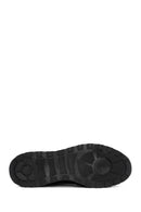 Erkek Siyah Bağcıklı Deri Casual Sneaker | Derimod Erkek Siyah Bağcıklı Deri Casual Sneaker | Derimod