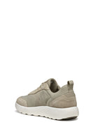 Geox Men's Beige U Xtors D - Mesh + Suede Lace-up Suede Leather Sneakers | Derimod Geox Men's Beige U Xtors D - Mesh + Suede Lace-up Suede Leather Sneakers | Derimod