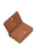 Women's Brown Braided Wallet | Derimod Women's Brown Braided Wallet | Derimod