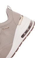 Skechers Women's Beige Million Air-Hotter Air Thick Soled Wedge Heeled Sneaker | Derimod Skechers Women's Beige Million Air-Hotter Air Thick Soled Wedge Heeled Sneaker | Derimod