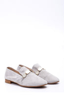 Women's Stone Suede Loafer | Derimod Women's Stone Suede Loafer | Derimod